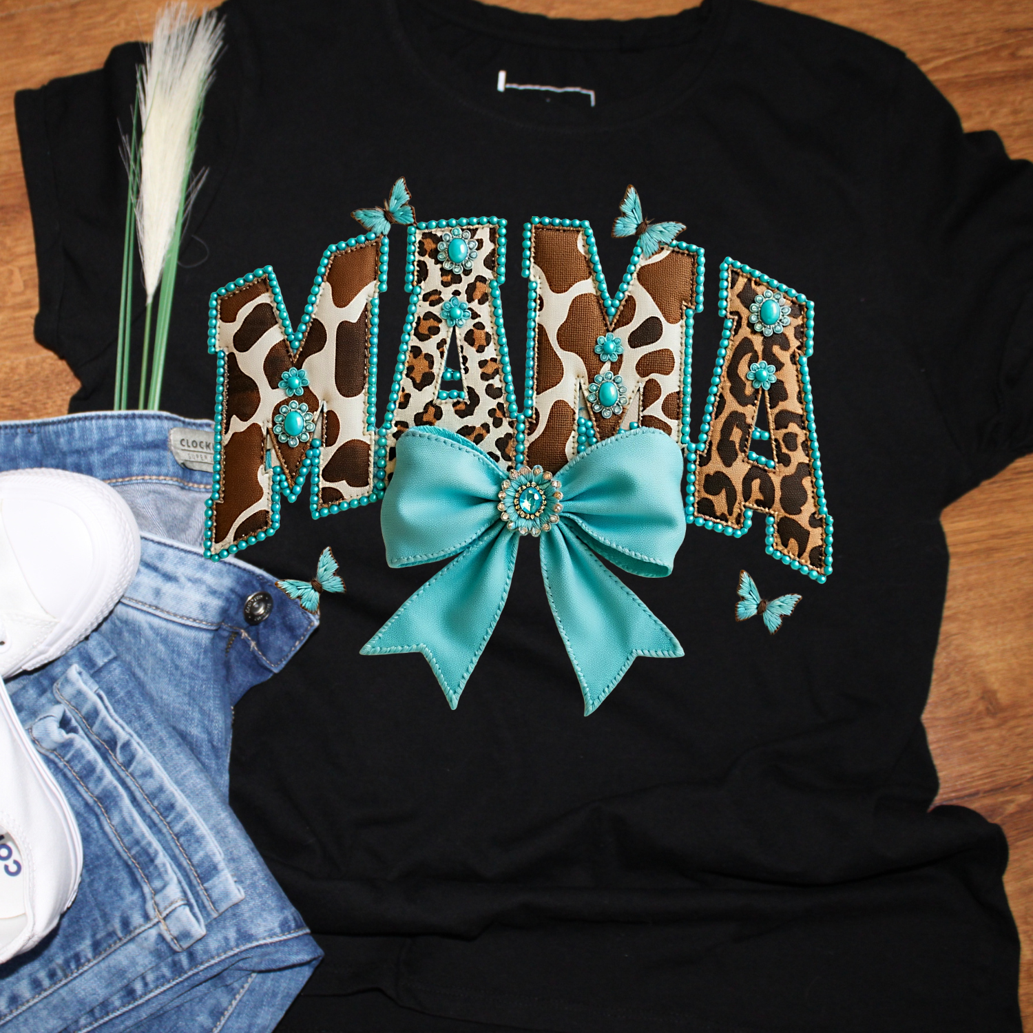 MAMA Western Bow T-Shirt