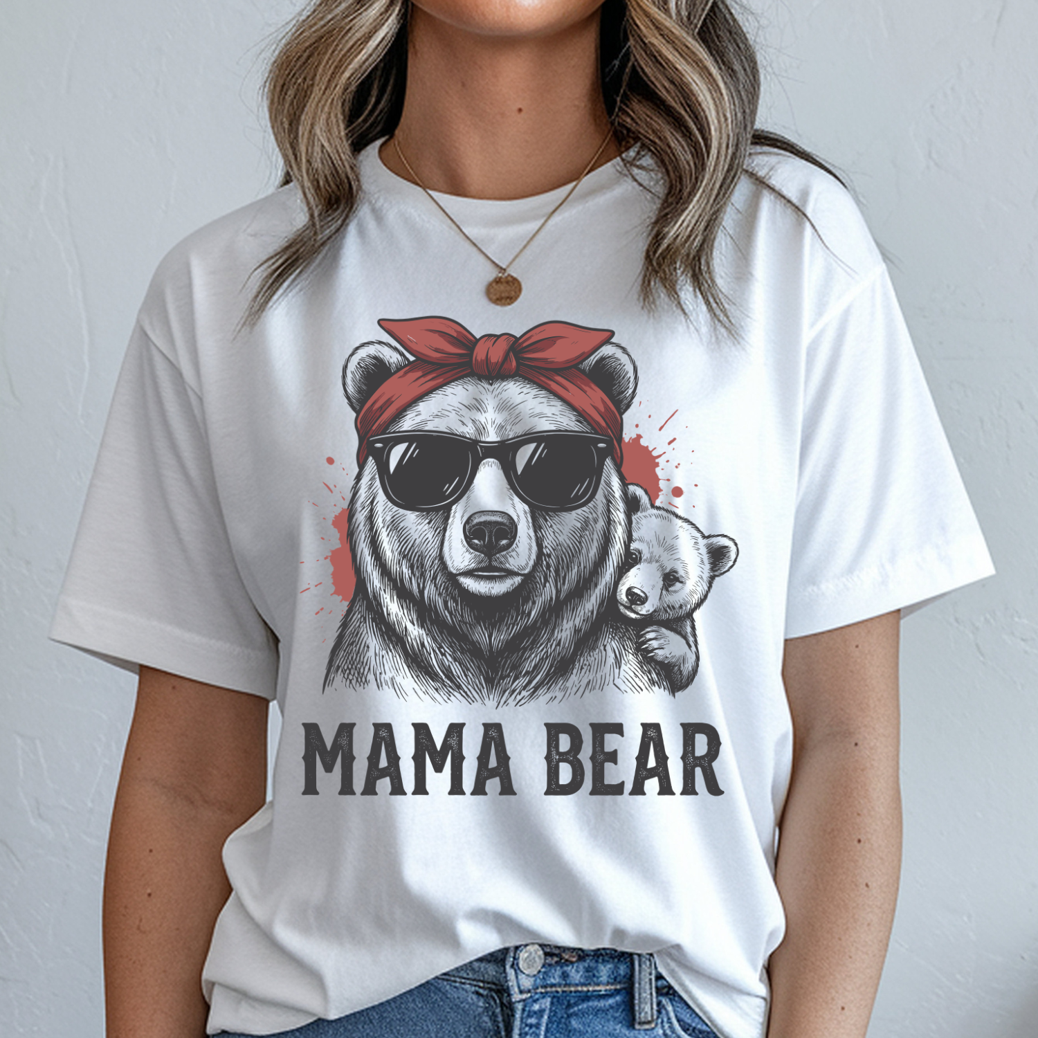 Mama Bear w/Sunglasses T-Shirt