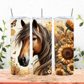 Sunflower Horse Tumbler