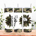 Army Mom Sunflower Tumbler