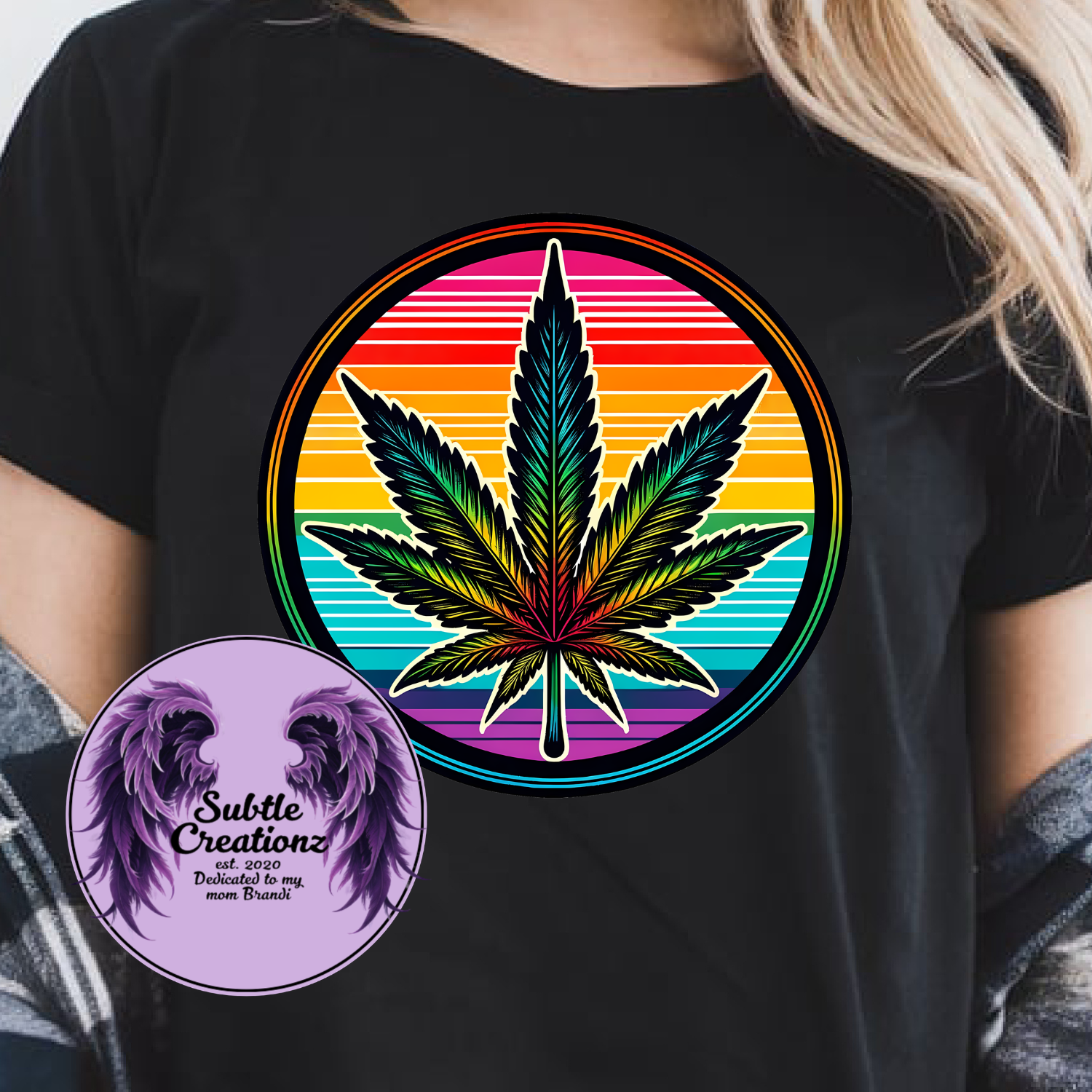Rainbow Leaf T-Shirt