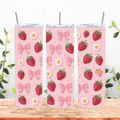Strawberries and Bows Tumbler