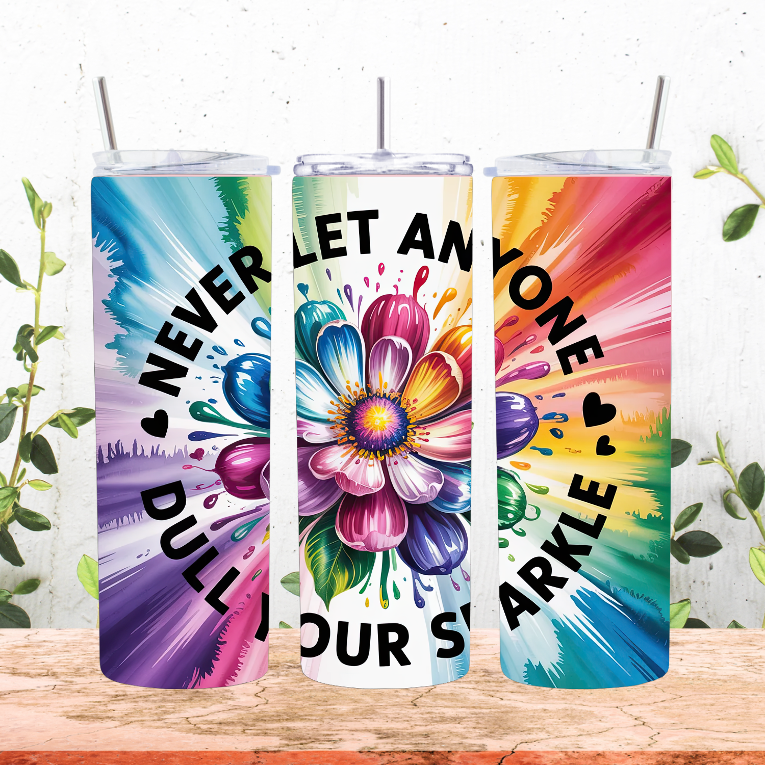 Never Let Anyone Dull Your Sparkle Tumbler
