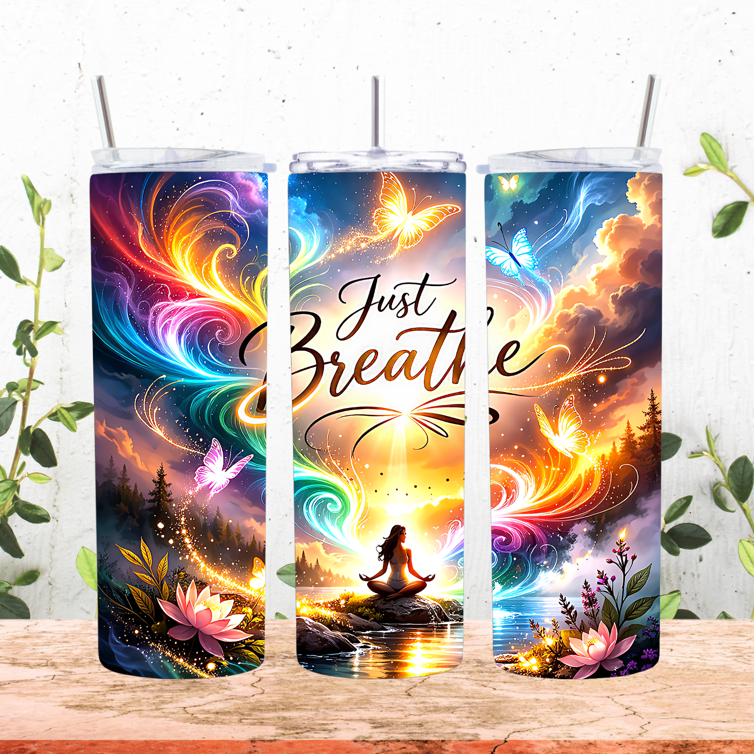 Just Breathe Tumbler