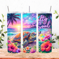 Salty Soul Sea Turtle Tumbler