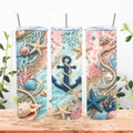 Anchor and Seashells Tumbler