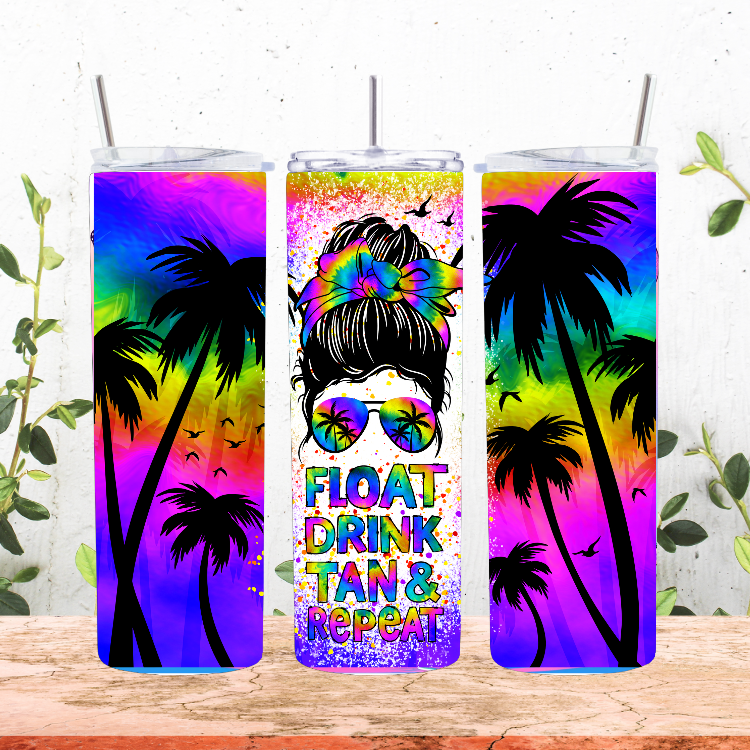 Float, Drink, Tan and Repeat Tumbler