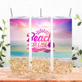 Beach Please Sunset Tumbler